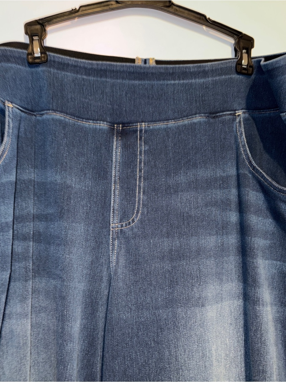 Halara High Waisted Wide Leg Denim "Jeggings" in size 2X - Picture 2 of 5